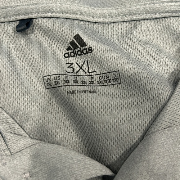 Bundle adidas 3xL blue quarter zip and gray polo - Picture 2 of 7
